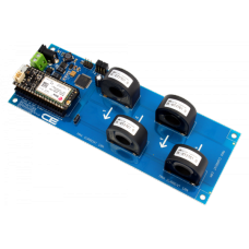 4-Channel On-Board 97% Accuracy 70-Amp AC Current Monitor with IoT Interface